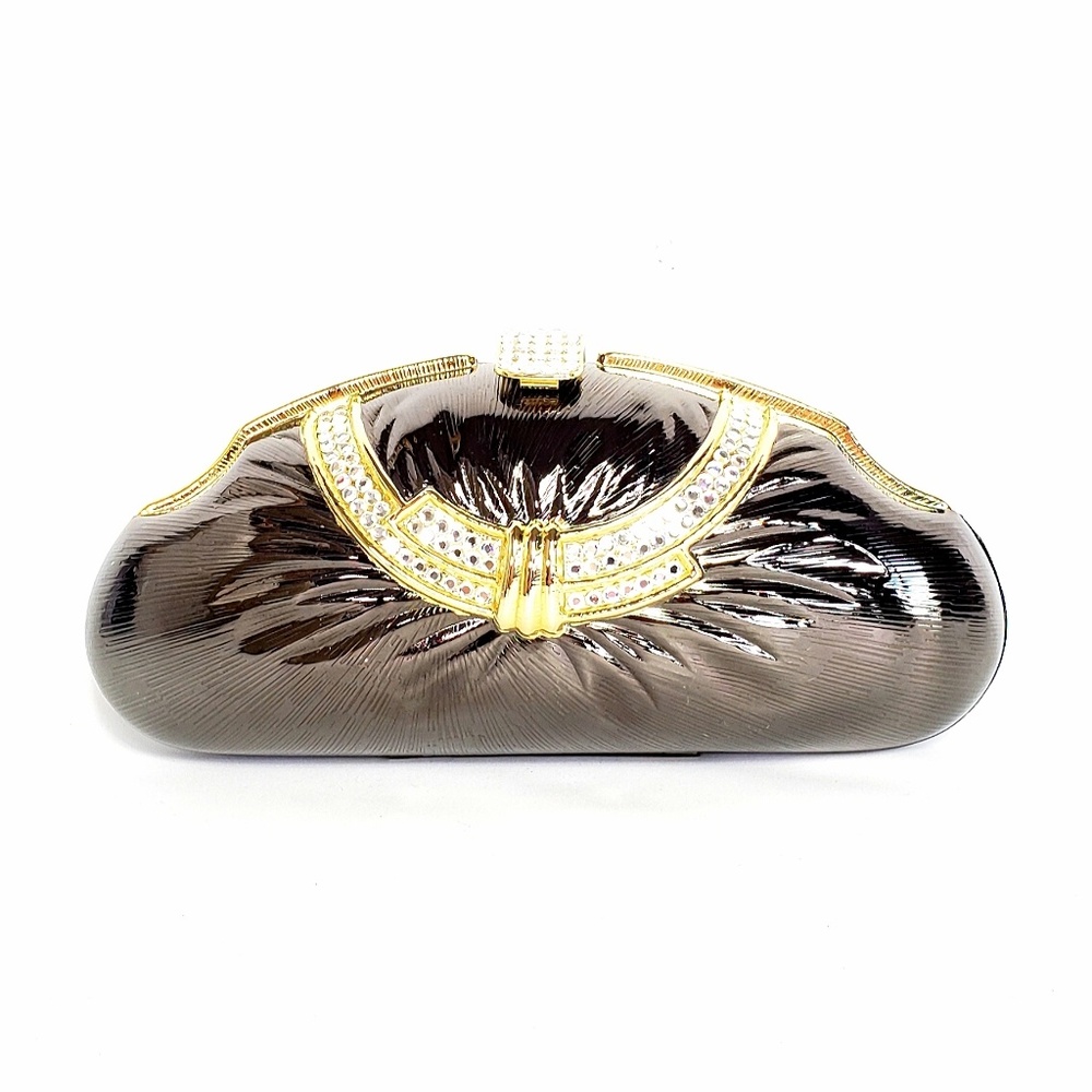 Vintage Sasha Hard Case Evening Clutch Bag